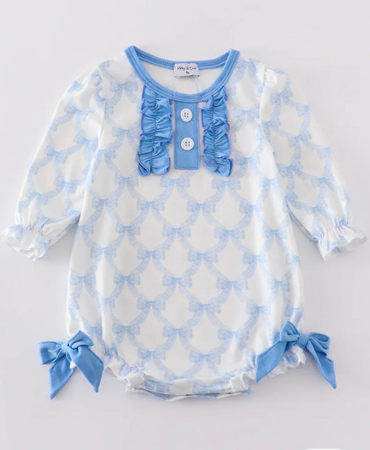 Abby & Evie blue romper