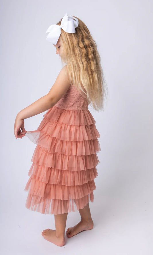 Mila Faye dress in dark pink