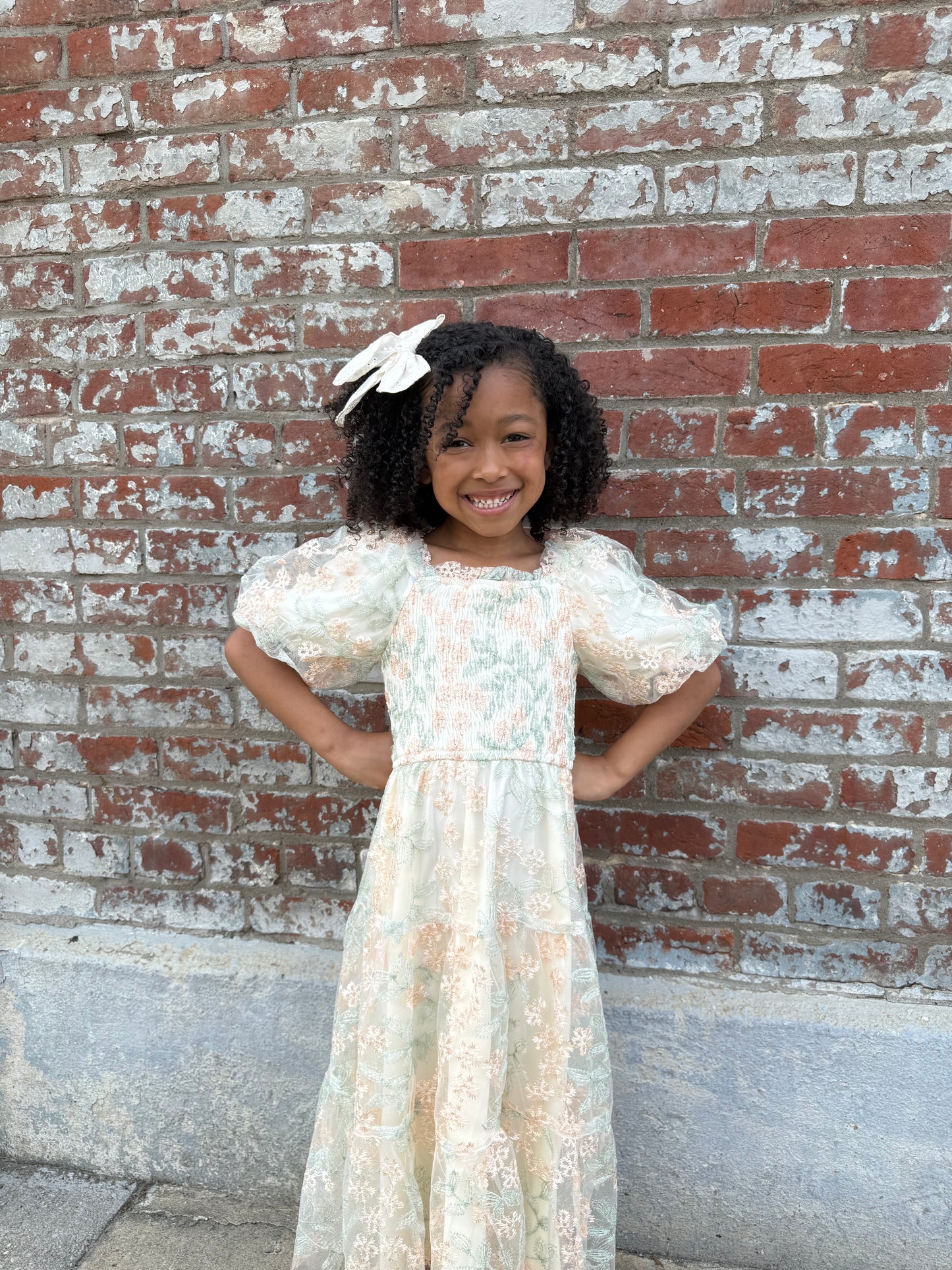 Maci dress in ivory